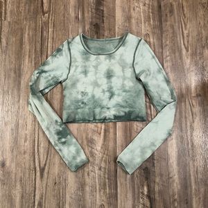NWOT lululemon Ebb to street cropped long sleeve